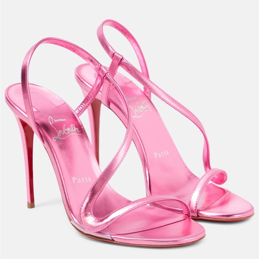 Christian Louboutin Pink Rosalie 100 Sandals